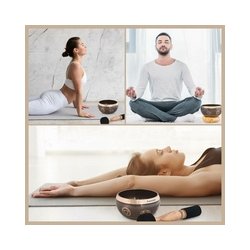 Avanda Klangsklest med chakrasymboler -  10 cm.