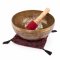 Bodhi Tibetansk hndlavet Klangskl med Flower of Life indgravering -  23 cm.