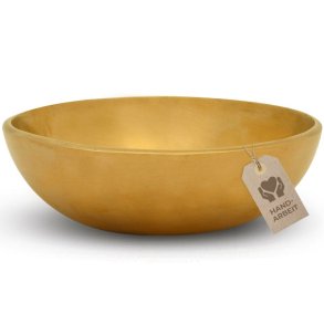 Tibetansk Klangskl til hovedomrdet - Flad -  10 cm.