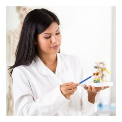 Diskusmodel med 2 lndehvirvler - 19x19x19 cm.