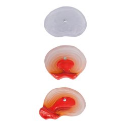 Diskusmodel med 2 lndehvirvler - 19x19x19 cm.