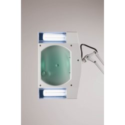 Luplampe 5D Quadra p fod/til bord - 5 x forstrrelse med UV-lys