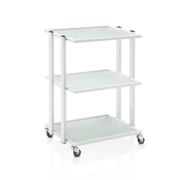 Premium 200 Rulle- og arbejdsbord med glashylder