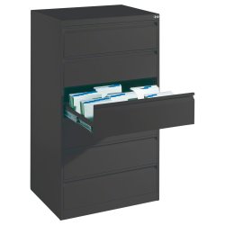 Kartoteksskab til indekskort - A5 format - 6 skuffer - 3 baner