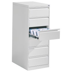 Kartoteksskab til indekskort - A5 format - 6 skuffer