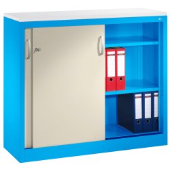 Arkivskab med skydelger og ls (Fs i flere farver) - 100 x 120 x 40 cm.