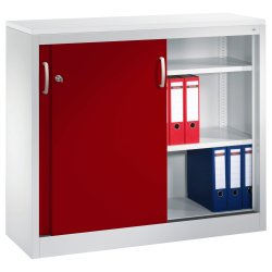 Arkivskab med skydelger og ls (Fs i flere farver) - 100 x 120 x 40 cm.