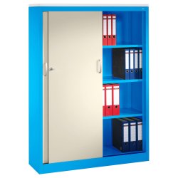 Arkivskab med skydelger og ls (Fs i flere farver) - 160 x 120 x 50 cm.