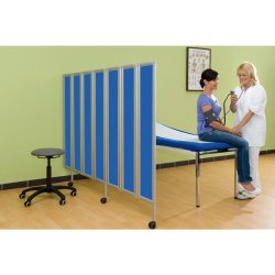 6-Fljet Foldevg til afskrmning - Vgmontage - 165x180 cm.