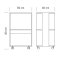 Trolly Natural Spa Rullebord med hylder - Neutral