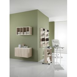 Trolly Natural Spa Rullebord med hylder - Neutral