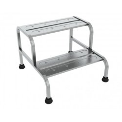 Skammel i rustfri stl - 1 trin