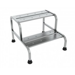 Skammel i rustfri stl - 1 trin