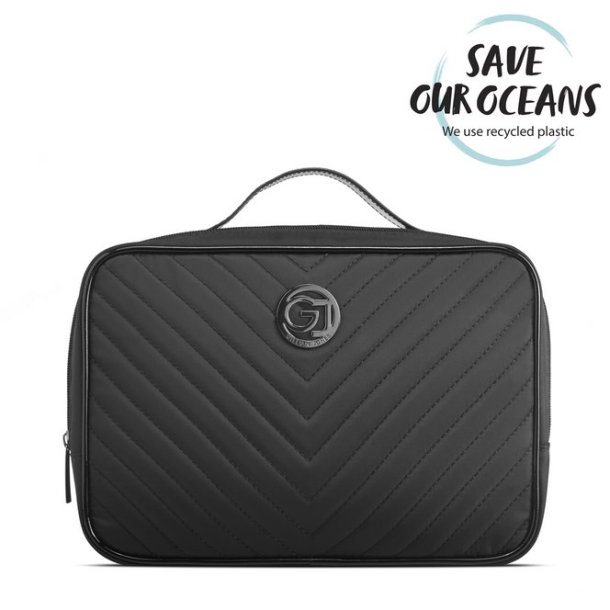 Gillian Jones 2-rums Traincase toilettaske - Sort