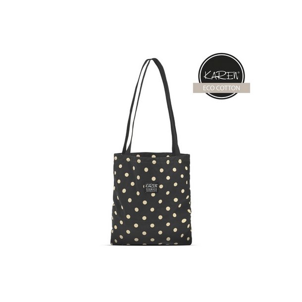 Karen shopper i sort med creme bomber