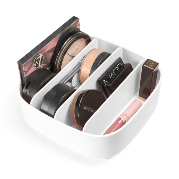 Gillian Jones Kosmetik Bord-organizer med 4 rum - Hvid
