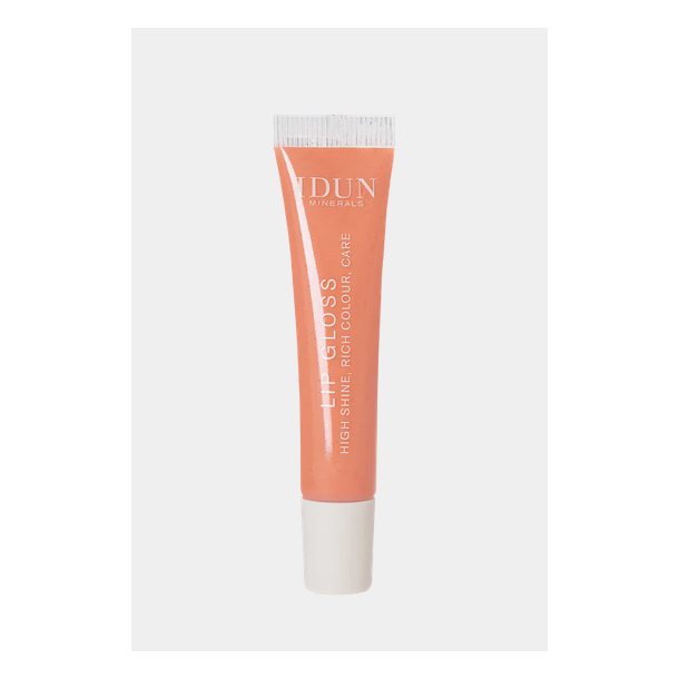 IDUN Minerals Lipgloss, Cornelia 003 Lys rosa fersken, Vegansk - 6 ml.