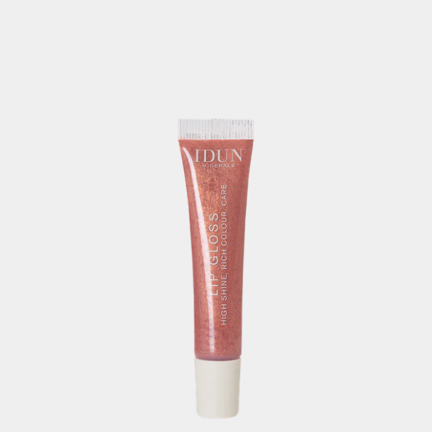 IDUN Minerals Lipgloss, Charlotte 019 Nude Pink, Vegansk - 6 ml.