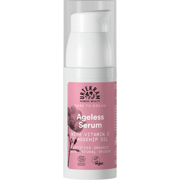 Urtekram Ageless Serum with vitamin C &amp; Rosehip Oil - 30 ml.