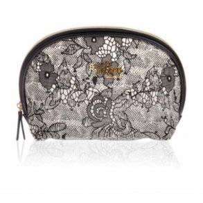 Beauty Secrets White Lace Make-up pung i halvmneform