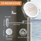 Auxmir kosmetikspejl LED med USB - 1 og 20 x forst�rrelse - � 20 cm