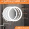 Auxmir kosmetikspejl LED med USB - 1 og 20 x forst�rrelse - � 20 cm