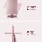 EaseHold 3-fljet Make-up spejl i Rosa med 1, 2 og 3 x forstrrelse