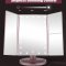 EaseHold 3-fljet Make-up spejl i Rosa med 1, 2 og 3 x forstrrelse