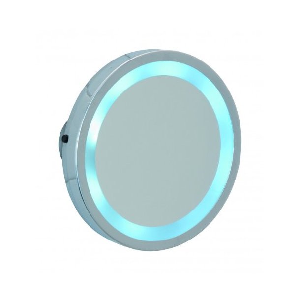 WENKO kosmetikspejl med LED belysning og 3 x naturlig forstrrelse-sugekopper