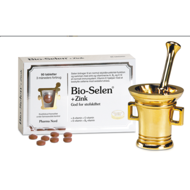 Bio-Selen+Zink - God for dit stofskifte - 90 tabletter