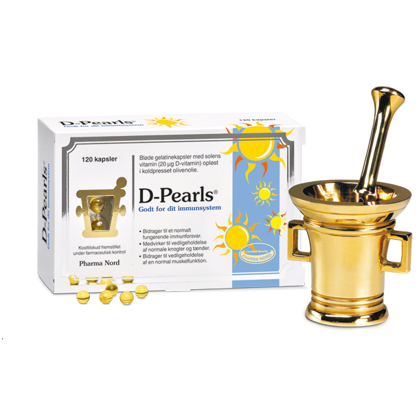D-Pearls 20 g - Solens Vitamin - 120 kapsler