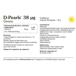 D-Pearls 38 &mu;g Green - 80 stk.