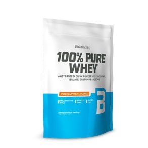 BioTech USA 100% Pure Whey Proteinpulver - Salted Caramel - 454 g.