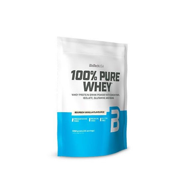 BioTech USA 100% Pure Whey Proteinpulver - Vanilla - 454 g.