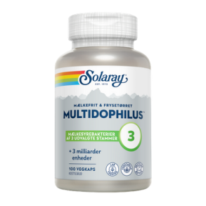 Solaray Multidophilus Mlkefri - 100 kapsler