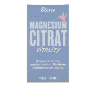 Biorto Magnesium Citrat - 90 kapsler - vegansk
