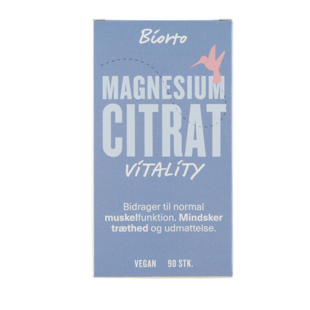 Biorto Magnesium Citrat - 90 kapsler - vegansk