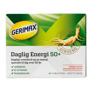 Gerimax Daglig energi 50+ - 80 tabletter
