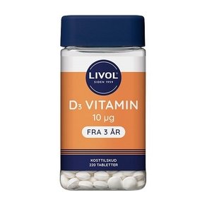 Livol D3 Vitamin 10 g - 220 tab.