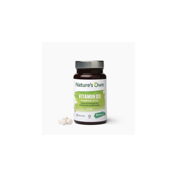 Nature's Own Vitamin D3 vegan - 60 tabletter