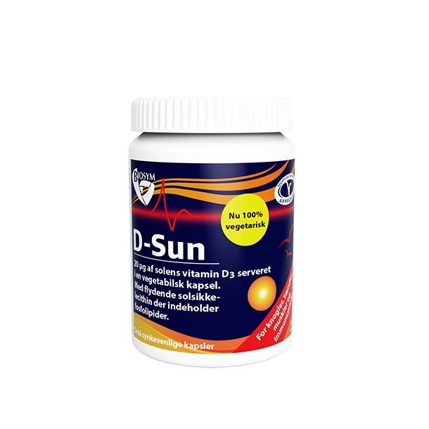 Biosym D-Sun 20 mcg - 120 kapsler
