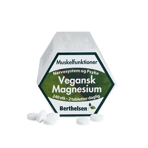 Berthelsen Vegansk Magnesium  - 240 stk.