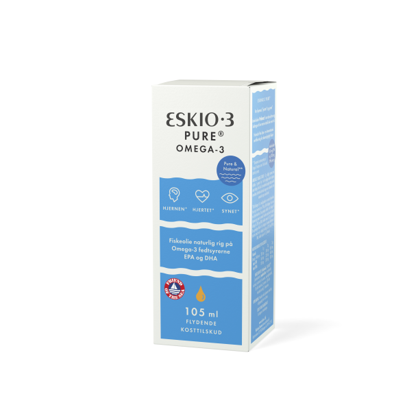 Eskio-3 Naturlig, stabil og ren fiskeolie - 105 ml.