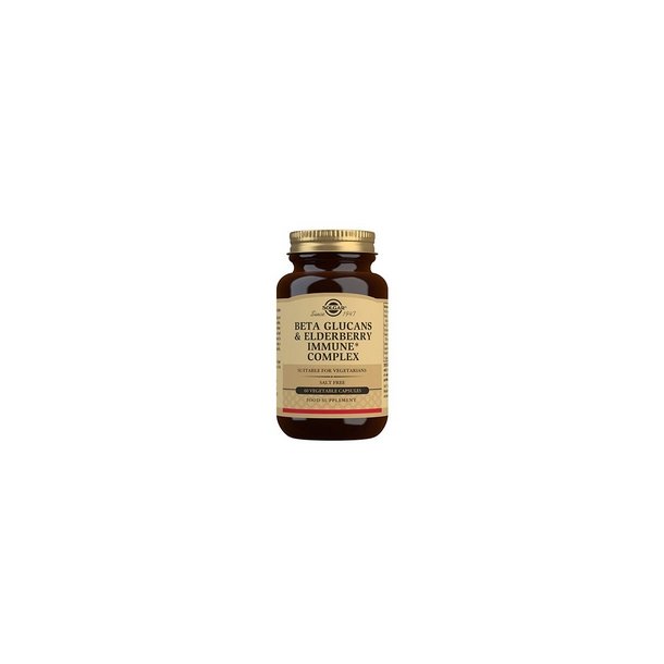 Solgar Beta Glucans and Elderberry Immune Complex - 60 kapsler