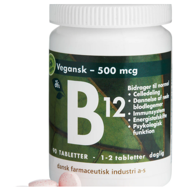dfi B12-vitamin 500 ug. - 90 tabletter