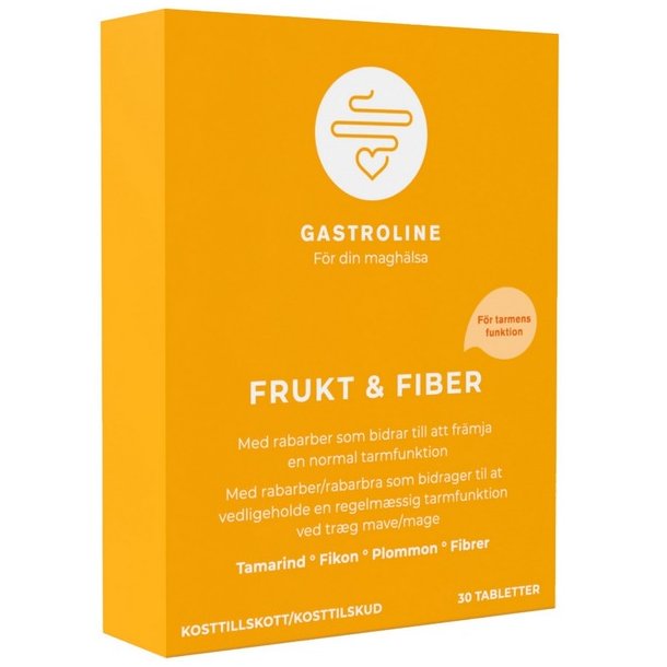 Gastroline Frugt & Fiber - 30 tabl.