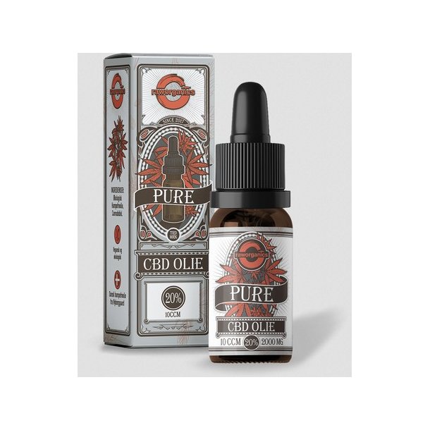 Raw Organics Pure CBD olie 20% / 2000mg - 10 ml