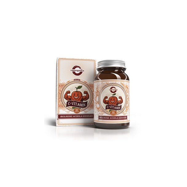 Raw Organics Naturligt C-vitamin - 60 stk.