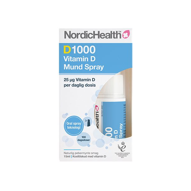 NordicHealth Vitamin D spray DLux3000 25 μg - 15 ml