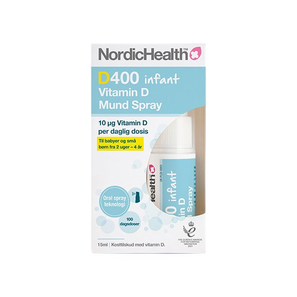 NordicHealth Vitamin D - Dlux Infant under 3 r - 15 ml.